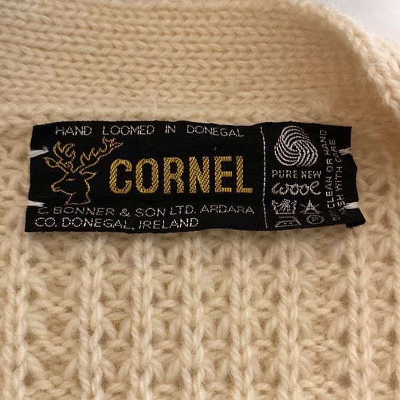 Cornel Wool Cardigan Donegal Ireland - Picture 8 of 10